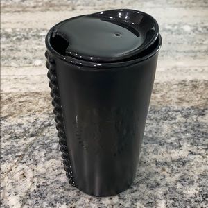 Matte Black Starbucks ceramic tumbler